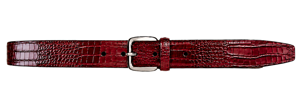 CROCO RED BELT + CADENA