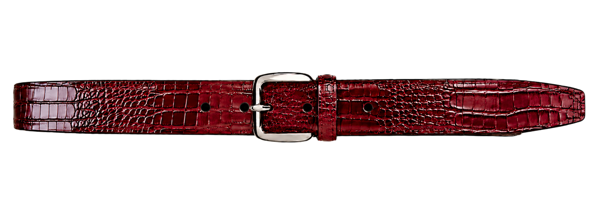 CROCO RED BELT + CADENA